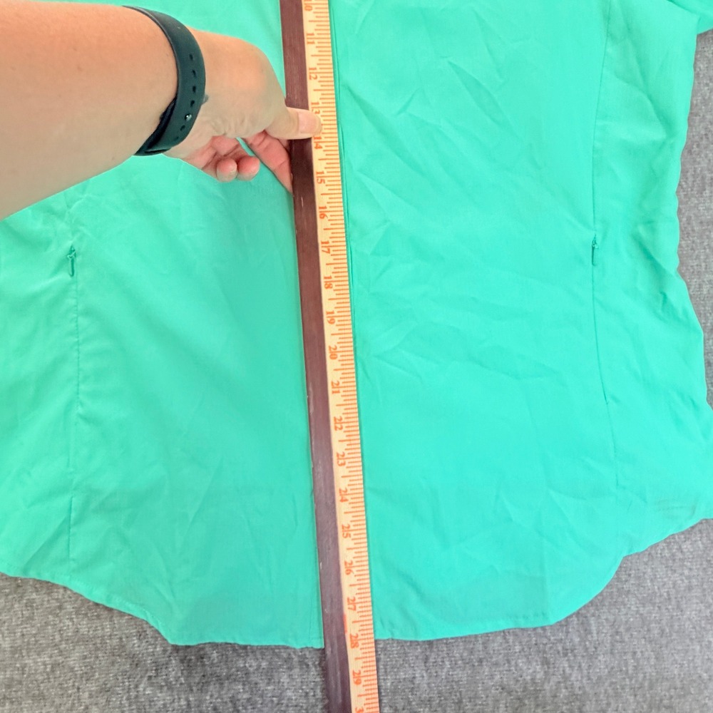 Columbia PFG Shirt Womens XL Green Long Sleeve Button Up Bahama II Fishing Gear - Picture 10 of 14